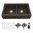 Quartz Composite Brown Kitchen Sink Matte 1