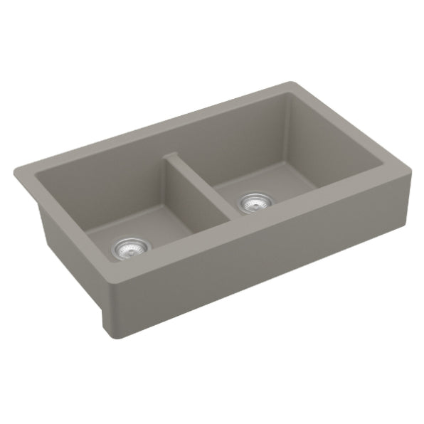Quartz Composite Concrete Kitchen Sink Matte 2