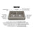 Quartz Composite Concrete Kitchen Sink Matte 3