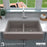 Quartz Composite Concrete Kitchen Sink Matte 5