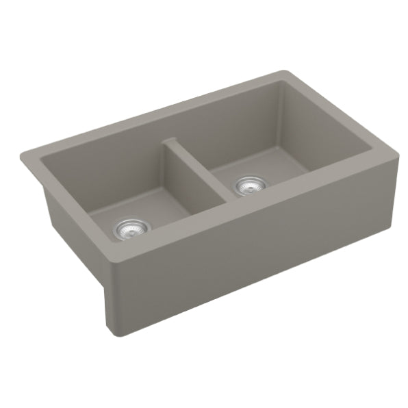 Quartz Composite Concrete Kitchen Sink Matte 2