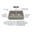 Quartz Composite Concrete Kitchen Sink Matte 3