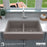 Quartz Composite Concrete Kitchen Sink Matte 5