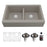 Quartz Composite Concrete Kitchen Sink Matte 1