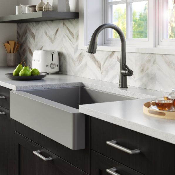 Quartz Composite Grey Kitchen Sink Matte 5