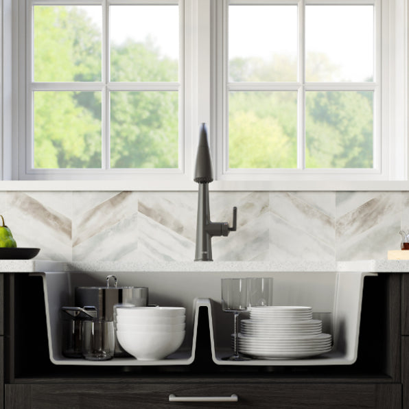Quartz Composite Grey Kitchen Sink Matte 6