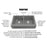 Quartz Composite Grey Kitchen Sink Matte 3