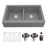 Quartz Composite Grey Kitchen Sink Matte 1