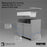 Quartz Composite White Kitchen Sink Matte 10