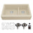 Quartz Composite Bisque Kitchen Sink Matte 1