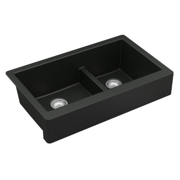 Quartz Composite Black Kitchen Sink Matte 2