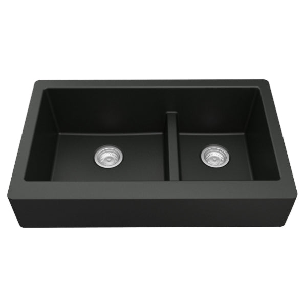Quartz Composite Black Kitchen Sink Matte 1