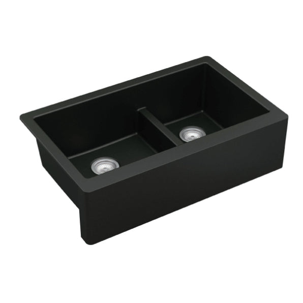 Quartz Composite Black Kitchen Sink Matte 2