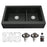 Quartz Composite Black Kitchen Sink Matte 1