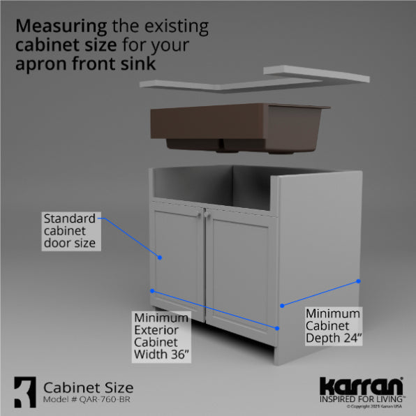 Quartz Composite Brown Kitchen Sink Matte 9