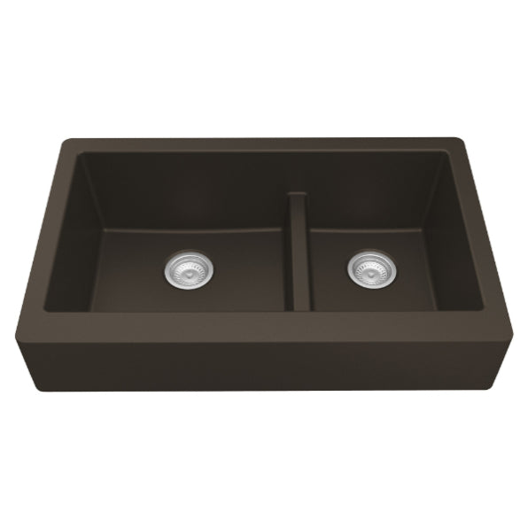 Quartz Composite Brown Kitchen Sink Matte 1