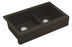 Quartz Composite Brown Kitchen Sink Matte 2