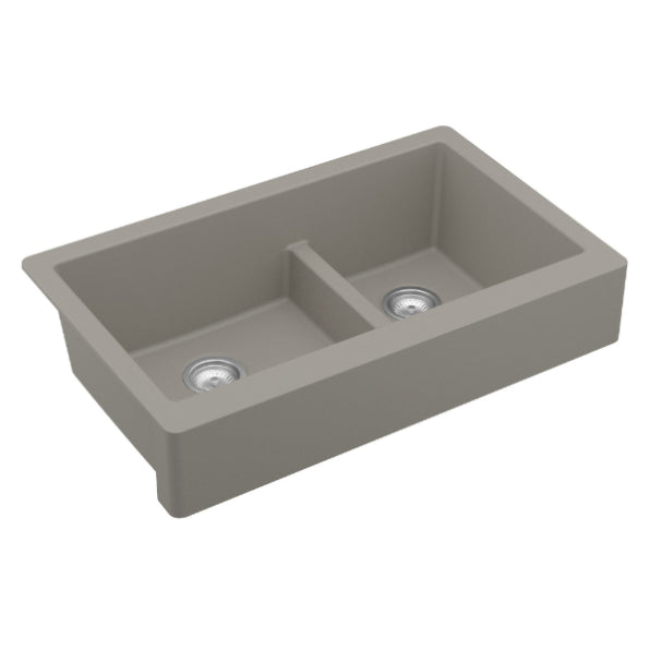 Quartz Composite Concrete Kitchen Sink Matte 2