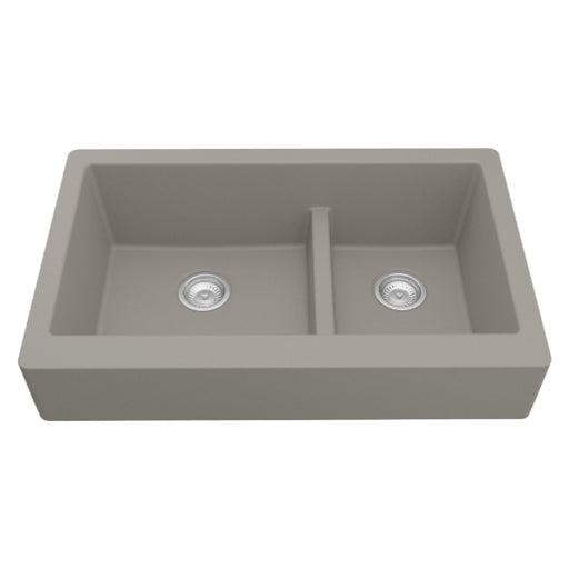 Quartz Composite Concrete Kitchen Sink Matte 1