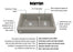 Quartz Composite Concrete Kitchen Sink Matte 3
