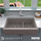 Quartz Composite Concrete Kitchen Sink Matte 5