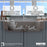 Quartz Composite Concrete Kitchen Sink Matte 8