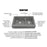 Quartz Composite Grey Kitchen Sink Matte 3