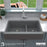 Quartz Composite Grey Kitchen Sink Matte 5