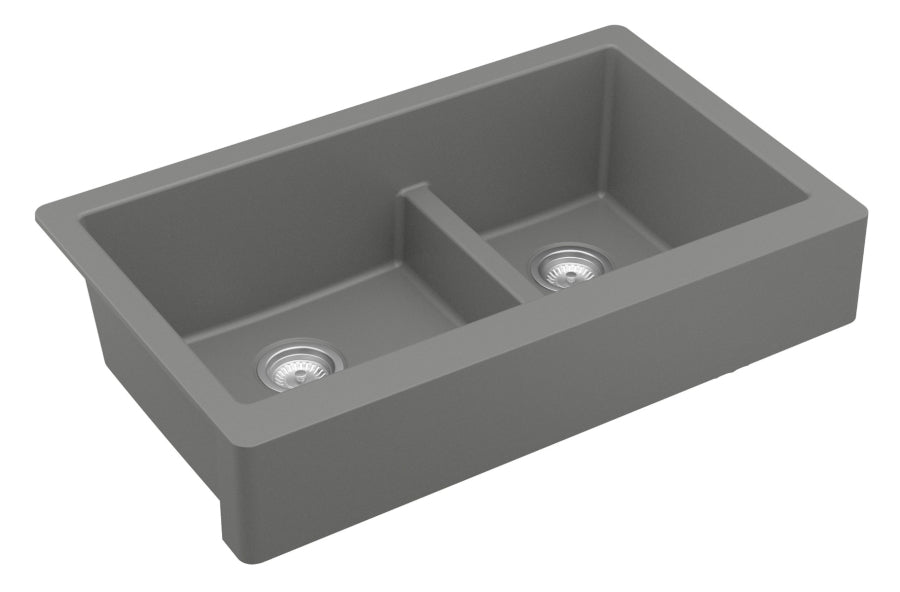 Quartz Composite Grey Kitchen Sink Matte 2