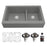 Quartz Composite Grey Kitchen Sink Matte 1