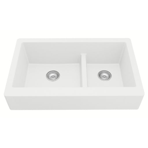 Quartz Composite White Kitchen Sink Matte 1