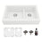 Quartz Composite White Kitchen Sink Matte 1