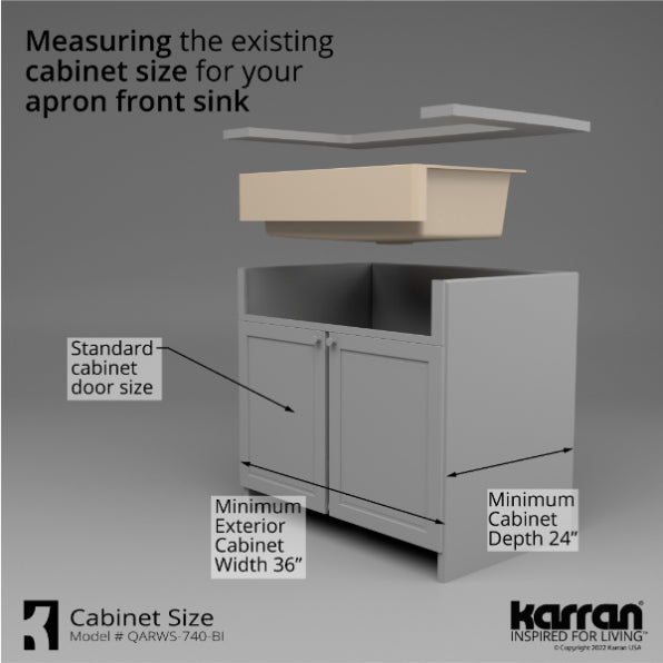 Quartz Composite Bisque Kitchen Sink Matte 9