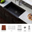 Quartz Composite Black Kitchen Sink Matte 2