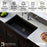 Quartz Composite Black Kitchen Sink Matte 5