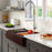 Quartz Composite Brown Kitchen Sink Matte 4