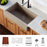 Quartz Composite Concrete Kitchen Sink Matte 2