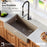 Quartz Composite Concrete Kitchen Sink Matte 7