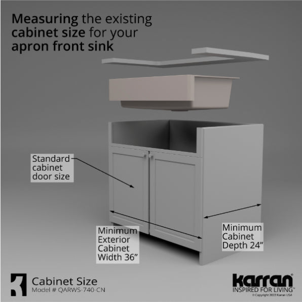 Quartz Composite Concrete Kitchen Sink Matte 9