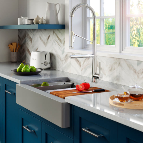 Quartz Composite Grey Kitchen Sink Matte 4