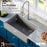 Quartz Composite Grey Kitchen Sink Matte 7