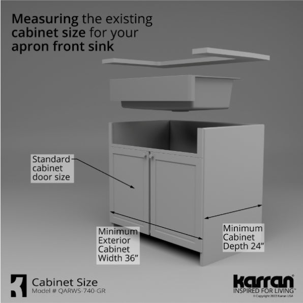 Quartz Composite Grey Kitchen Sink Matte 9