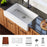Quartz Composite White Kitchen Sink Matte 2