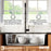 Quartz Composite White Kitchen Sink Matte 6