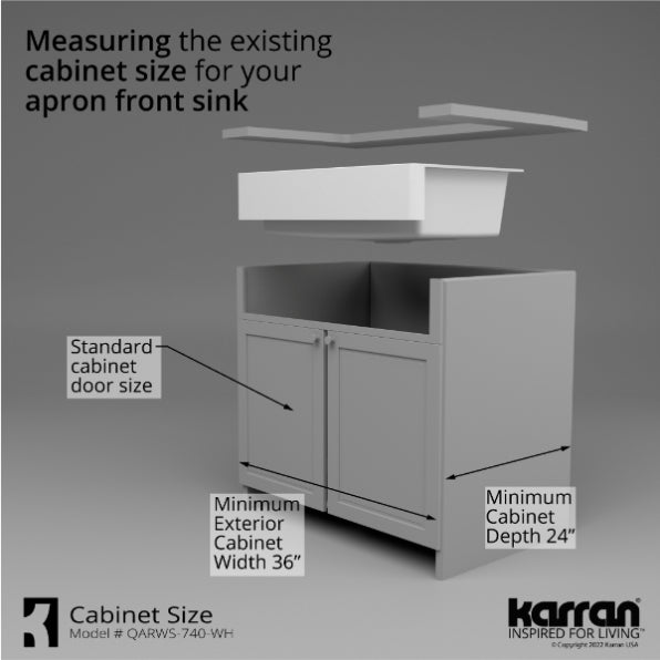 Quartz Composite White Kitchen Sink Matte 9