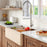 Quartz Composite Bisque Kitchen Sink Matte 4