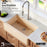 Quartz Composite Bisque Kitchen Sink Matte 7