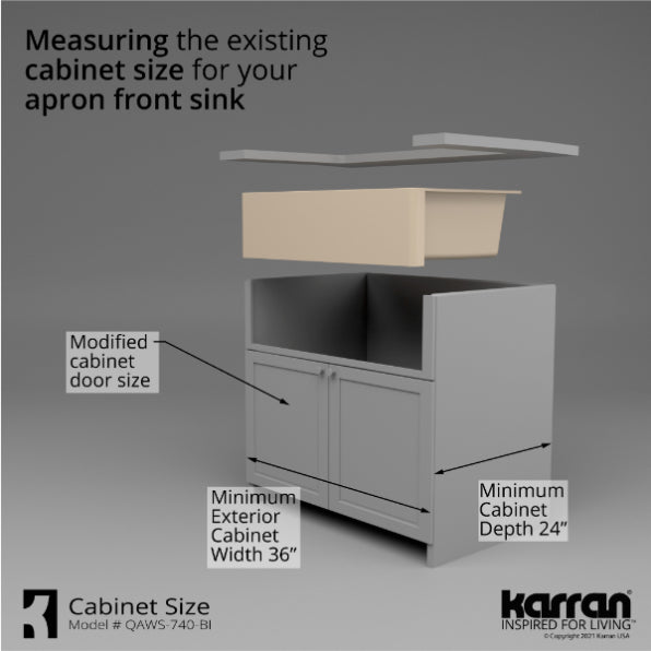 Quartz Composite Bisque Kitchen Sink Matte 9