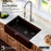 Quartz Composite Brown Kitchen Sink Matte 7