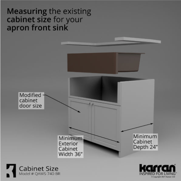 Quartz Composite Brown Kitchen Sink Matte 9